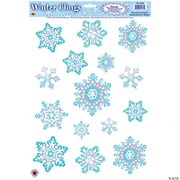 Crystal Snowflake Window Clings
