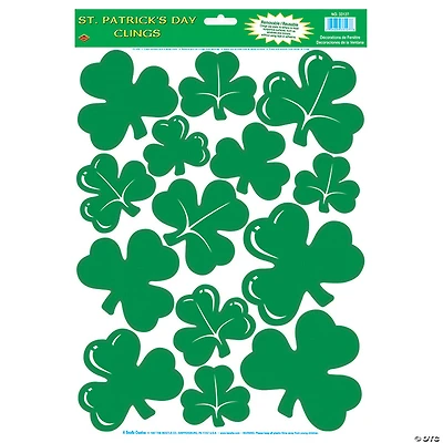 St. Patrick’s Day Shamrock Window Clings