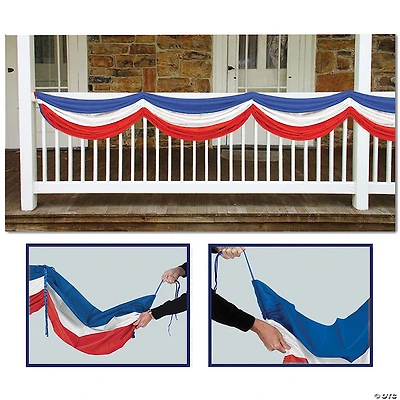 5' Patriotic Fabric Bunting