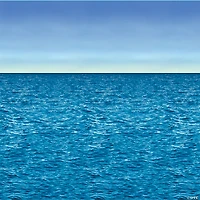 Ocean and Sky Plastic Backdrop