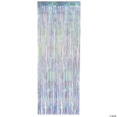 8'x3' Iridescent Fringe Curtain