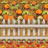 Pumpkin Patch Plastic Backdrop