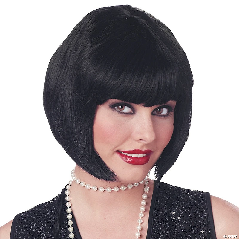 Black Short Bob Flapper Wig