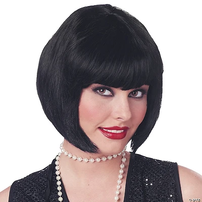 Black Short Bob Flapper Wig