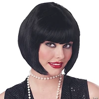 Black Short Bob Flapper Wig
