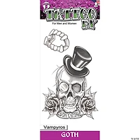 Tinsley Transfers Goth Vampyros Temporary Tattoos