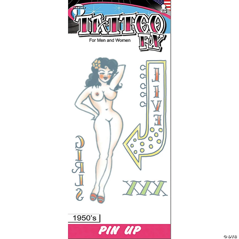 1950's Pin Up Girl Tattoo Fx