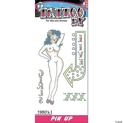1950's Pin Up Girl Tattoo Fx