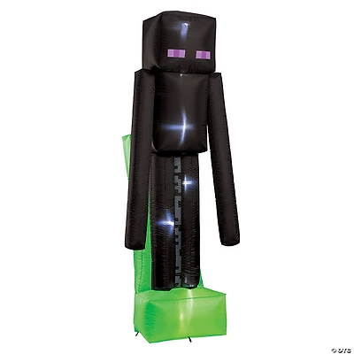 8 Ft. 5" Blowup Inflatable Minecraft™ Enderman with Built-In LED Lights Halloween Yard Decoration