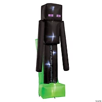 8 Ft. 5" Blowup Inflatable Minecraft™ Enderman with Built-In LED Lights Halloween Yard Decoration