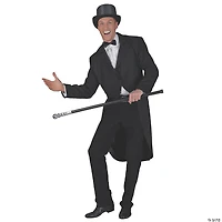 Men's Black Tailcoat Costume - Standard