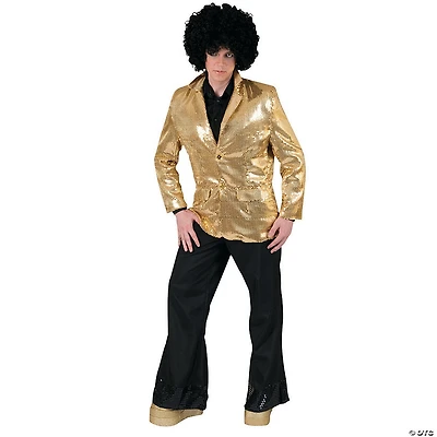 Men’s Gold Disco Jacket Costume - Standard