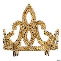 Girl's Gold Three Point Tiara