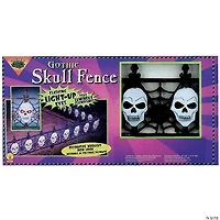 Gothic Skull Light-Up Fence