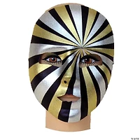 Striped Mardi Gras Mask