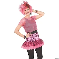 Women’s Pink Pop Party Skirt Costume - Standard
