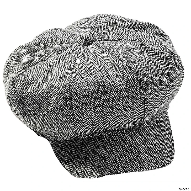 Adults Gray Newsboy Hat