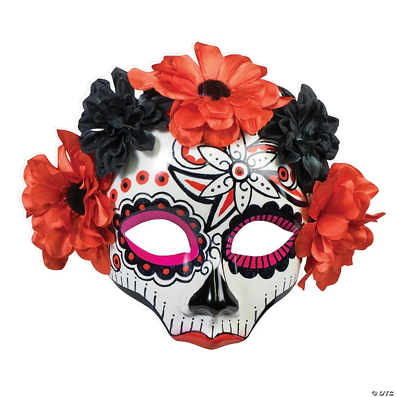 Adults Day Of The Dead Sugar Skull Mask