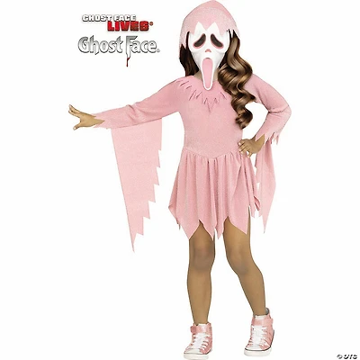 Toddler Ghost Face® Pastel Pink Dress Costume