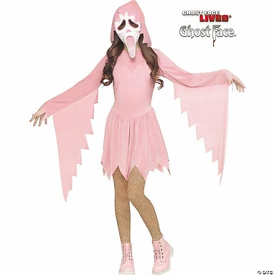 Kids Ghost Face® Pastel Pink Dress Costume