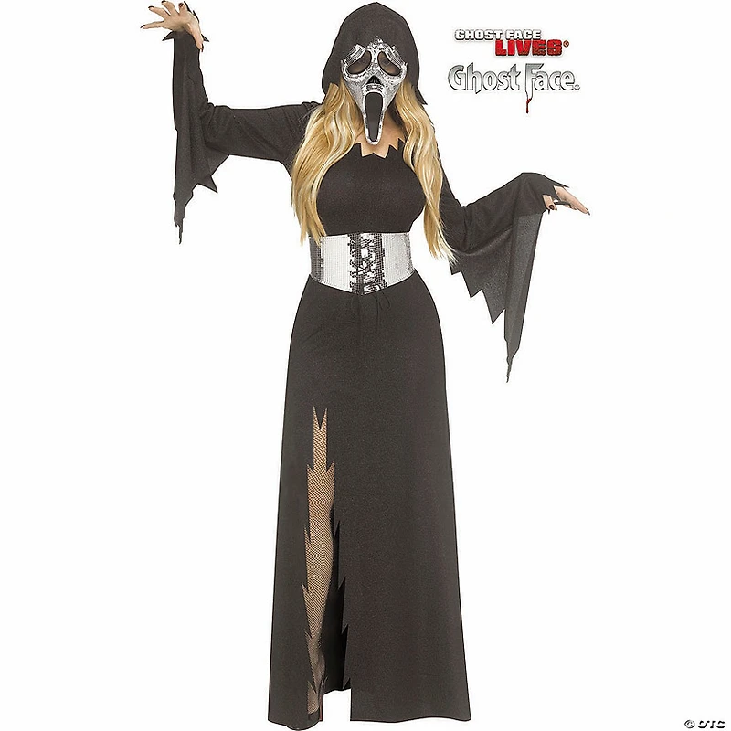 Adults Ghost Face® Mirror Bling Hooded Gown Costume