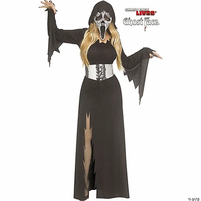 Adults Ghost Face® Mirror Bling Hooded Gown Costume