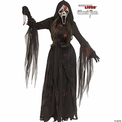 Adults Ghost Face® Bloody Bling Hooded Gown Costume