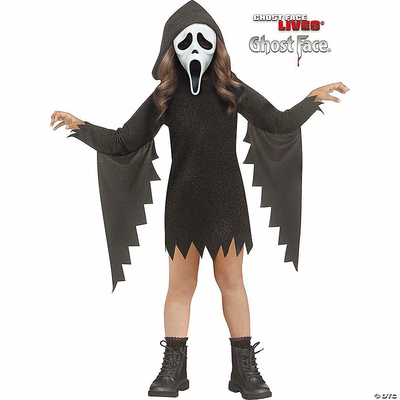 Toddler Ghost Face® Glitter Bling Hooded Dress Costume