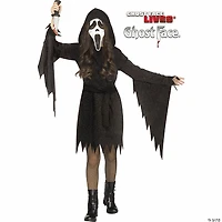Kids Ghost Face® Glitter Bling Hooded Dress Costume