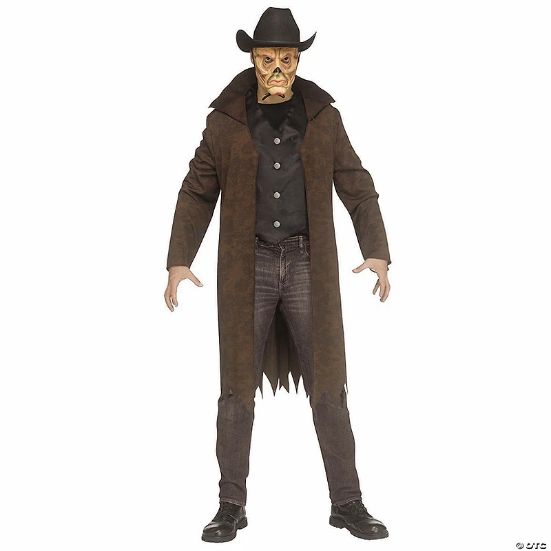 Adults Skeleton Ghoul Cowboy Costume - One Size