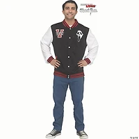 Adults Red Scream Team Varsity Jacket Costume - Standard