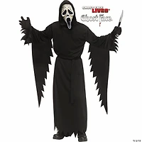 Kids Scream IV™ Ghost Face® Black Robe with Aged Mask Costume