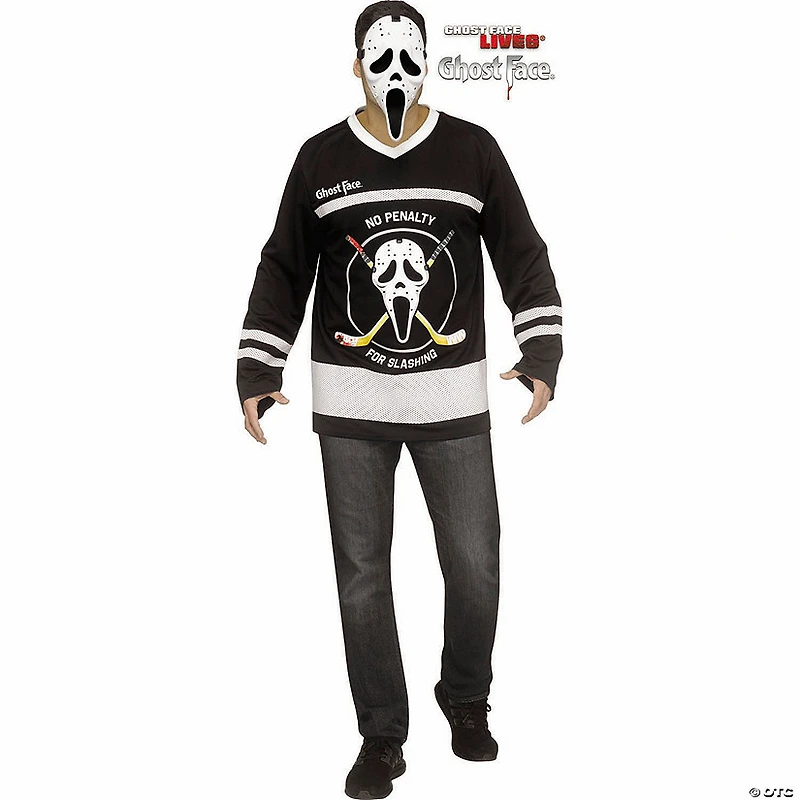 Adults Deluxe Ghost Face® Hockey Mask Costume - One Size