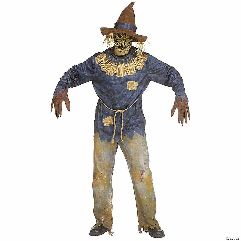 Adults Scare Creep Scarecrow Costume - One Size