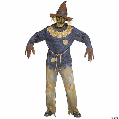 Adults Scare Creep Scarecrow Costume - One Size
