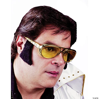 Rocker Sideburns And Glasses - 1 Pc.