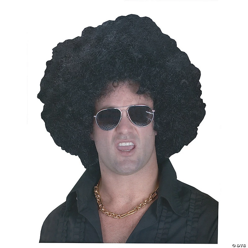 Black High Afro Wig