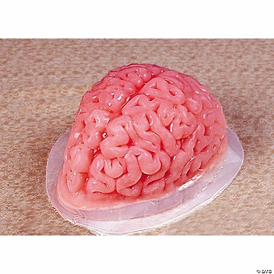 9 3/4" Brain-Shaped Clear Gelatin Mold