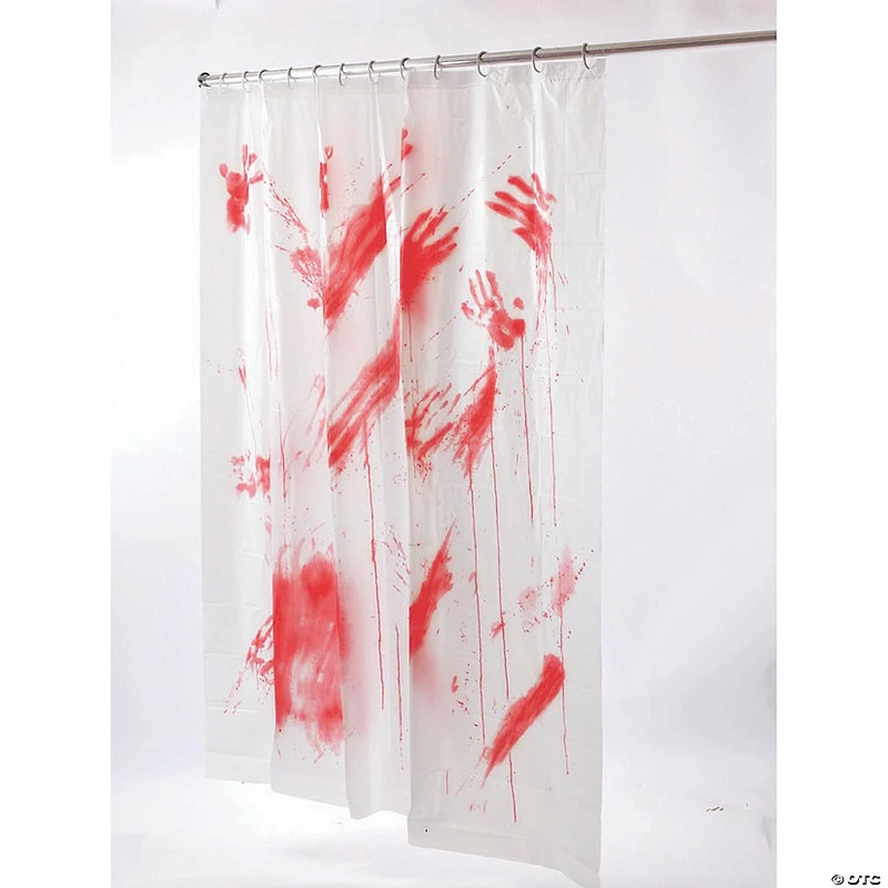 Bloody Shower Curtain Halloween Decoration