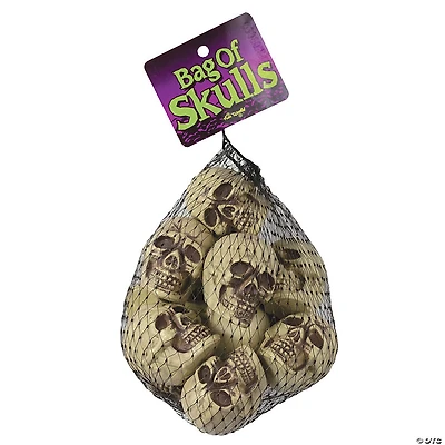 Bag of Skulls Decoration - 12 Pieces