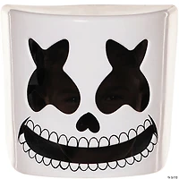 Kids Marshmello Skeleton Plastic Half Mask - One Size