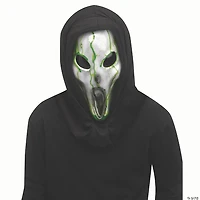 Adults Alien Spawn™ Bleeding Full Mask with Black Shroud - One Size