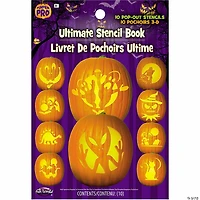 10 Pc. Ultimate Stencil Book Halloween Pumpkin Decorating Kit