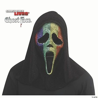 Adults Ghost Face® Pride Rhinestone Bling Full Mask - One Size
