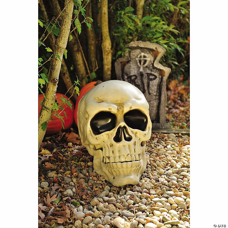 22" Giant Articulated Plastic Skull Halloween Decoration
