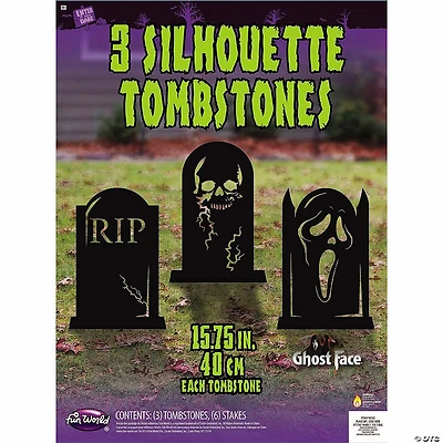 Ghost Face® Silhouette Tombstones Set of 3