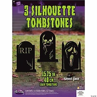 Ghost Face® Silhouette Tombstones Set of 3