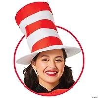 Adults Dr. Seuss™ The Cat in the Hat™ Red & White Hat