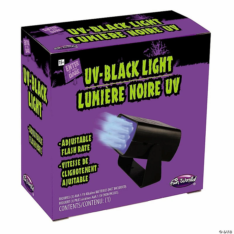 Adjustable Flash Rate Intense UV Black Light