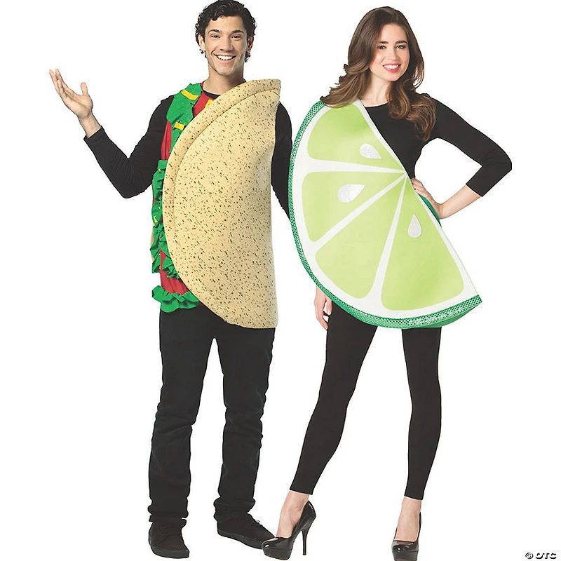 Adults Taco and Lime Couple Costumes